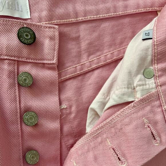 NWOT Boyish - The Charley Wide Leg Tickled Pink Jeans – Sz 27 - Picture 11 of 13
